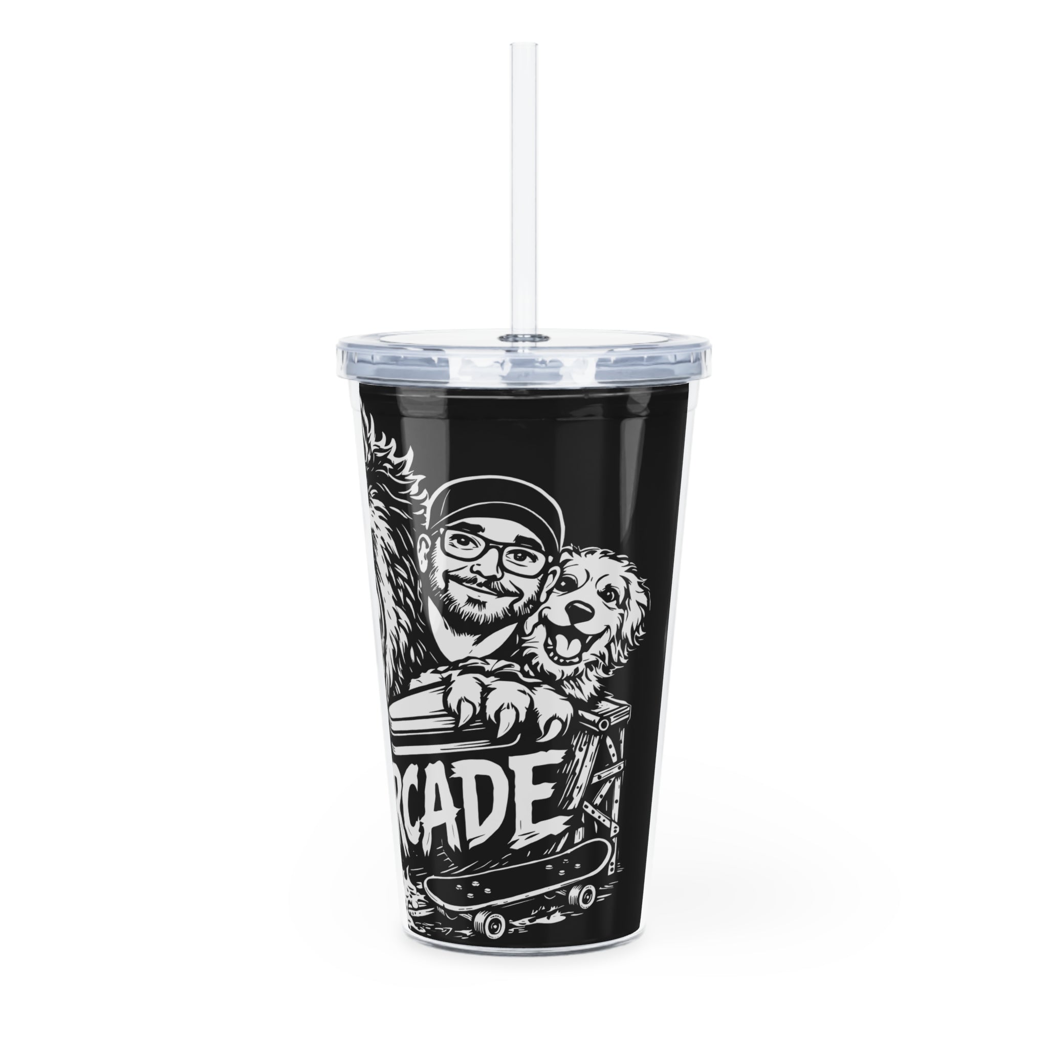 Pat's Arcade "The Pack" Tumbler with Straw
