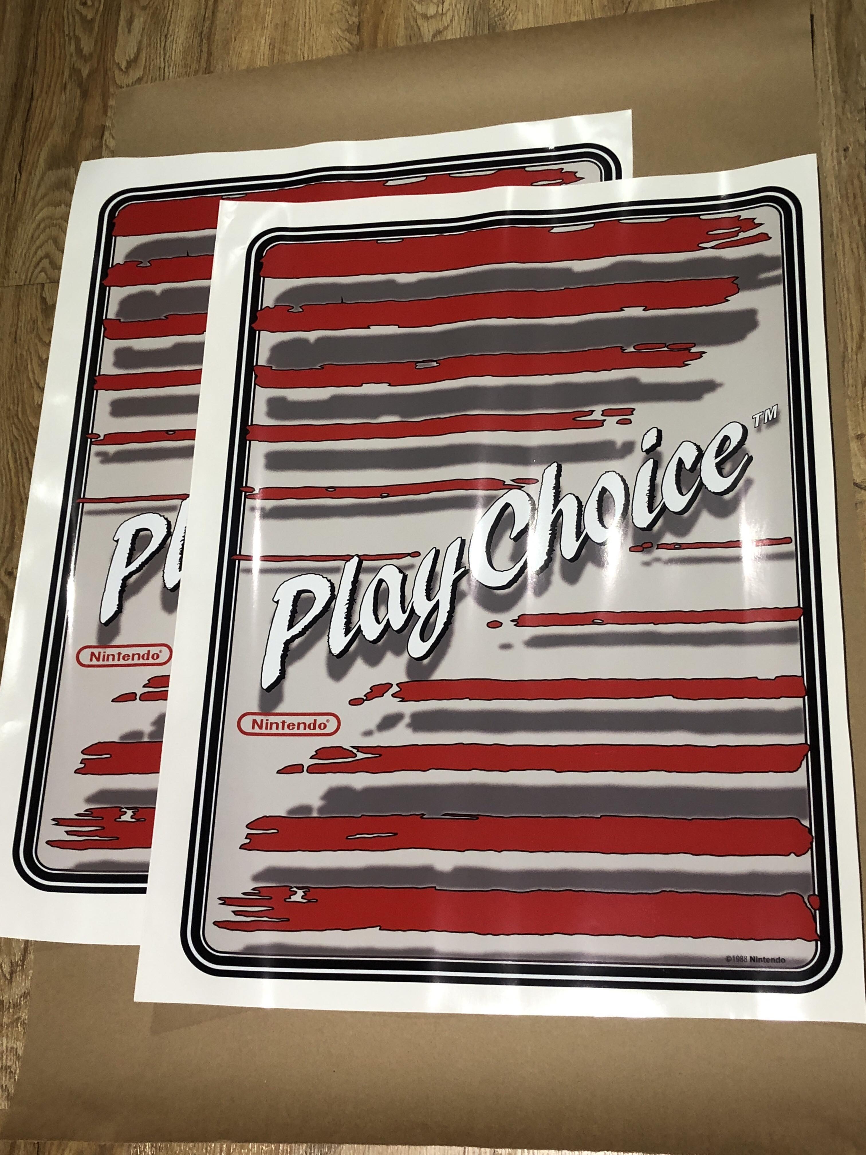 Nintendo Playchoice 10 Side Art Set