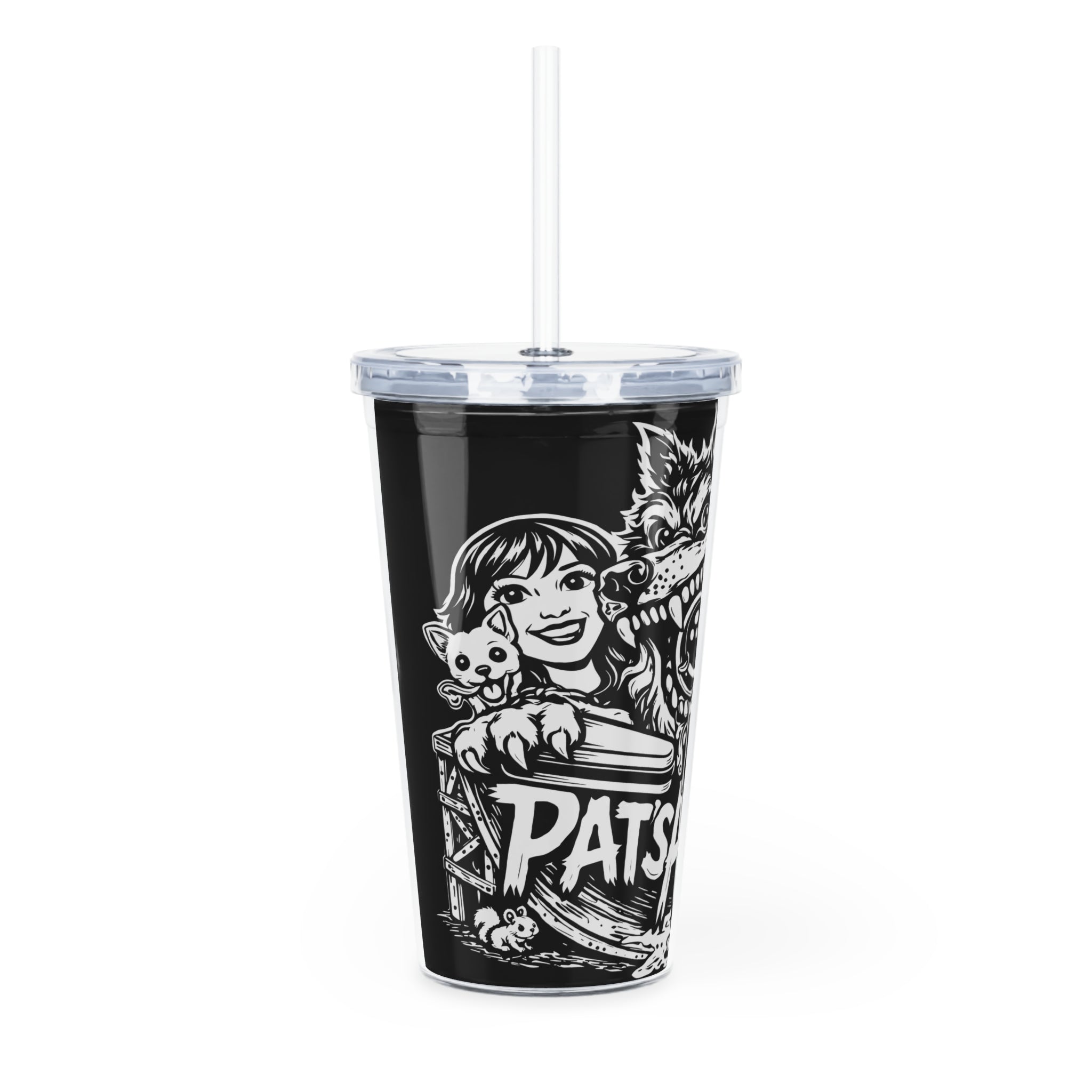 Pat's Arcade "The Pack" Tumbler with Straw
