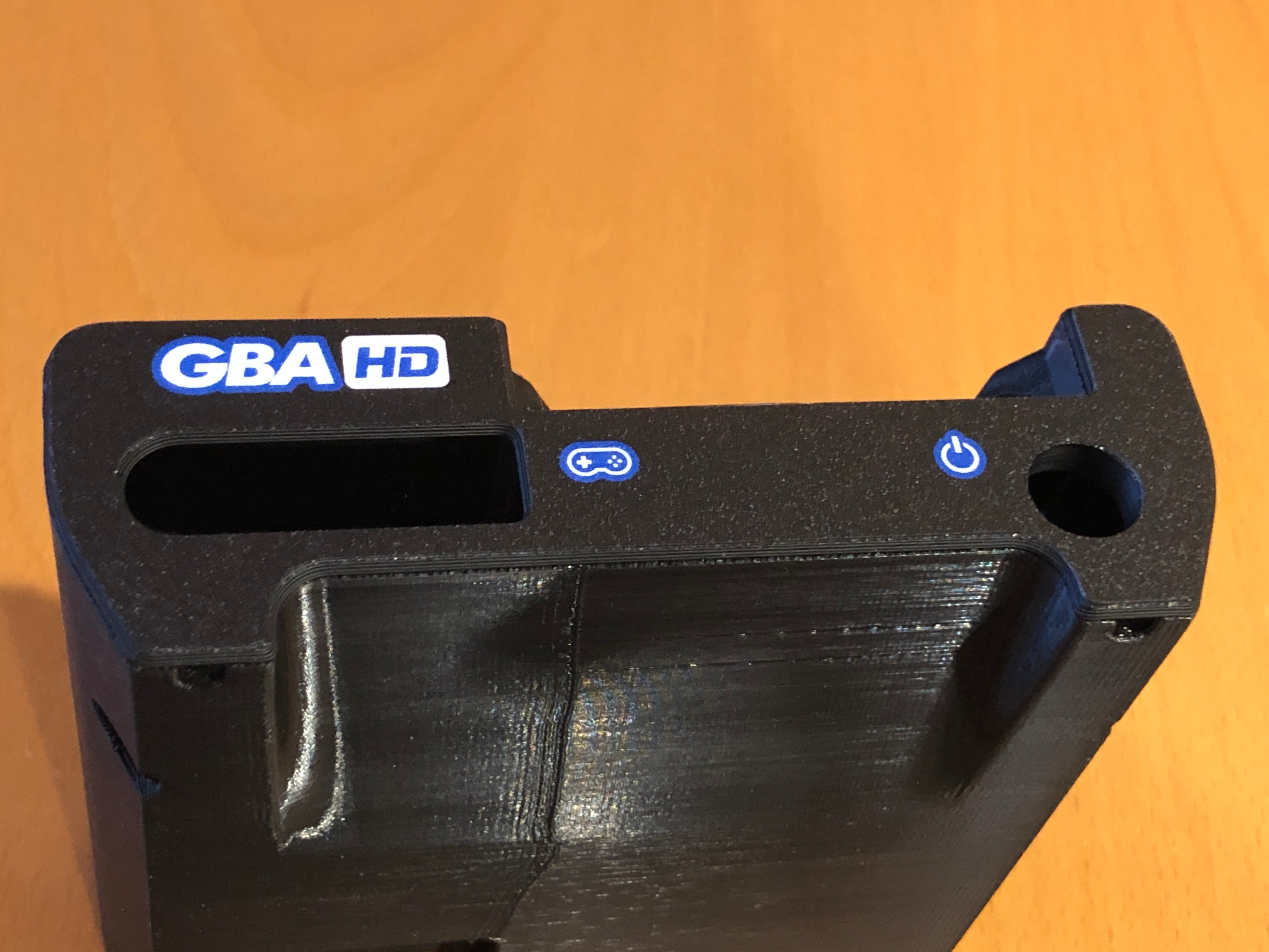 GBA-HD AIO Laser bear Shell Case Decal Set