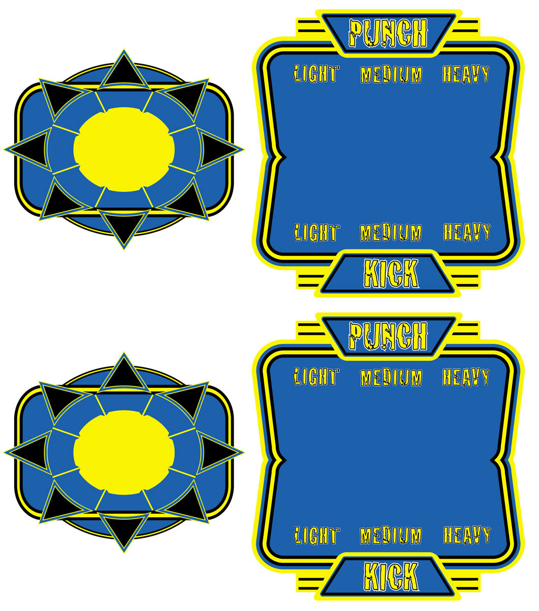 Marvel or X-Men VS Street Fighter Control Panel Overlay Conversion Kit