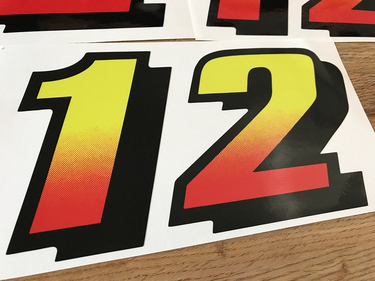 Daytona USA Seat Number Decals Retro Labs Inc.