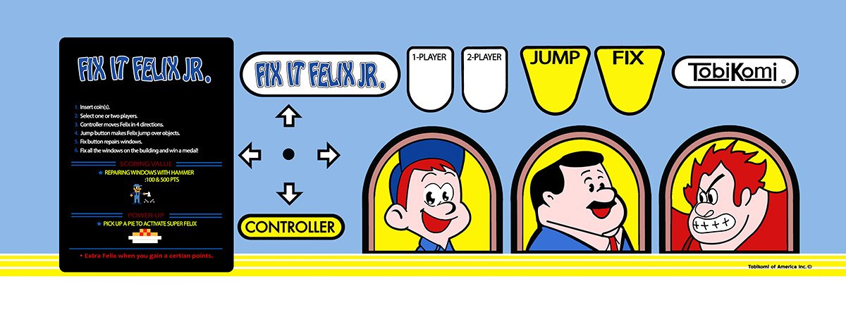 Fix it Felix Control Panel Retro Labs Inc.