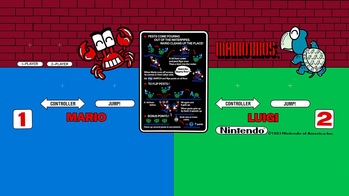 Mario Bros Control Panel Retro Labs Inc.