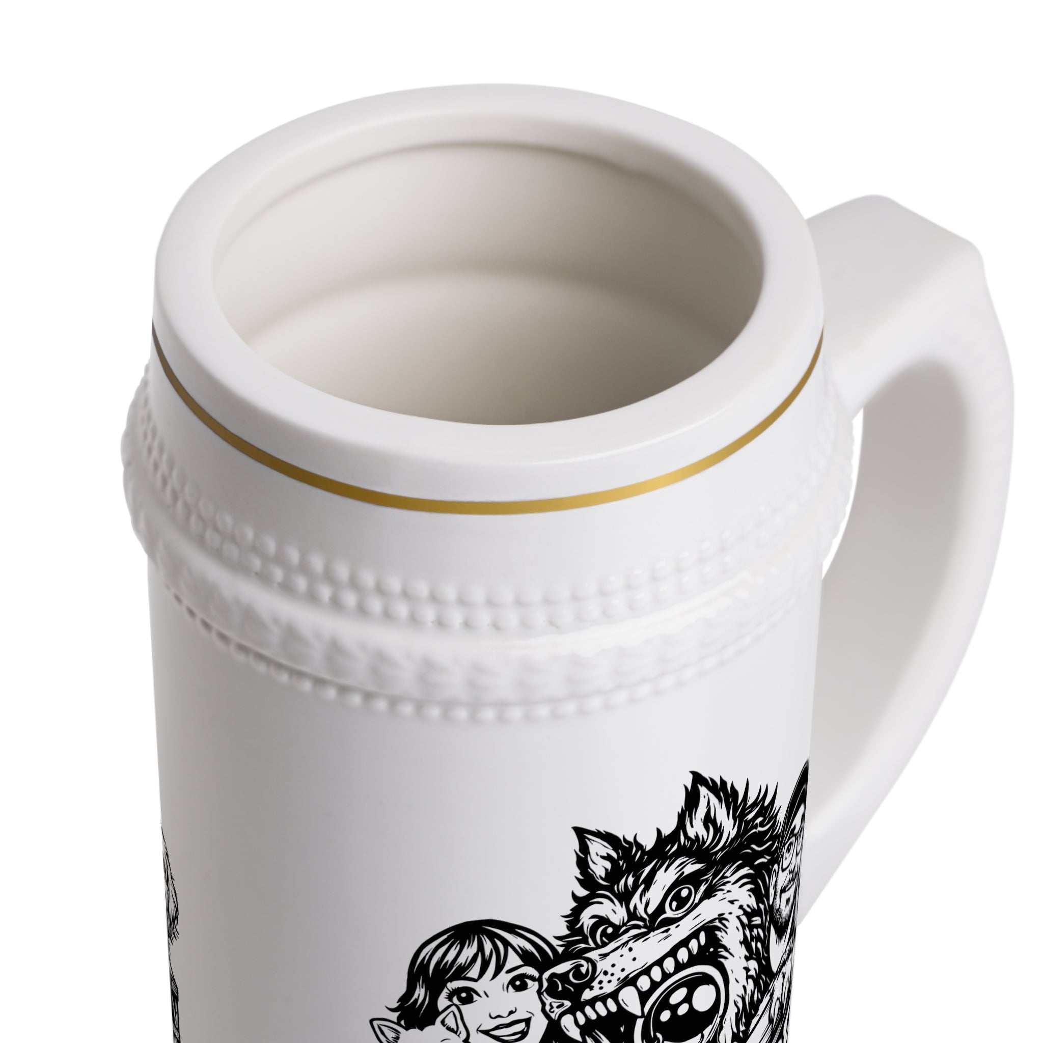 Pat's Arcade "The Pack" Ceramic Beer Stein Mug
