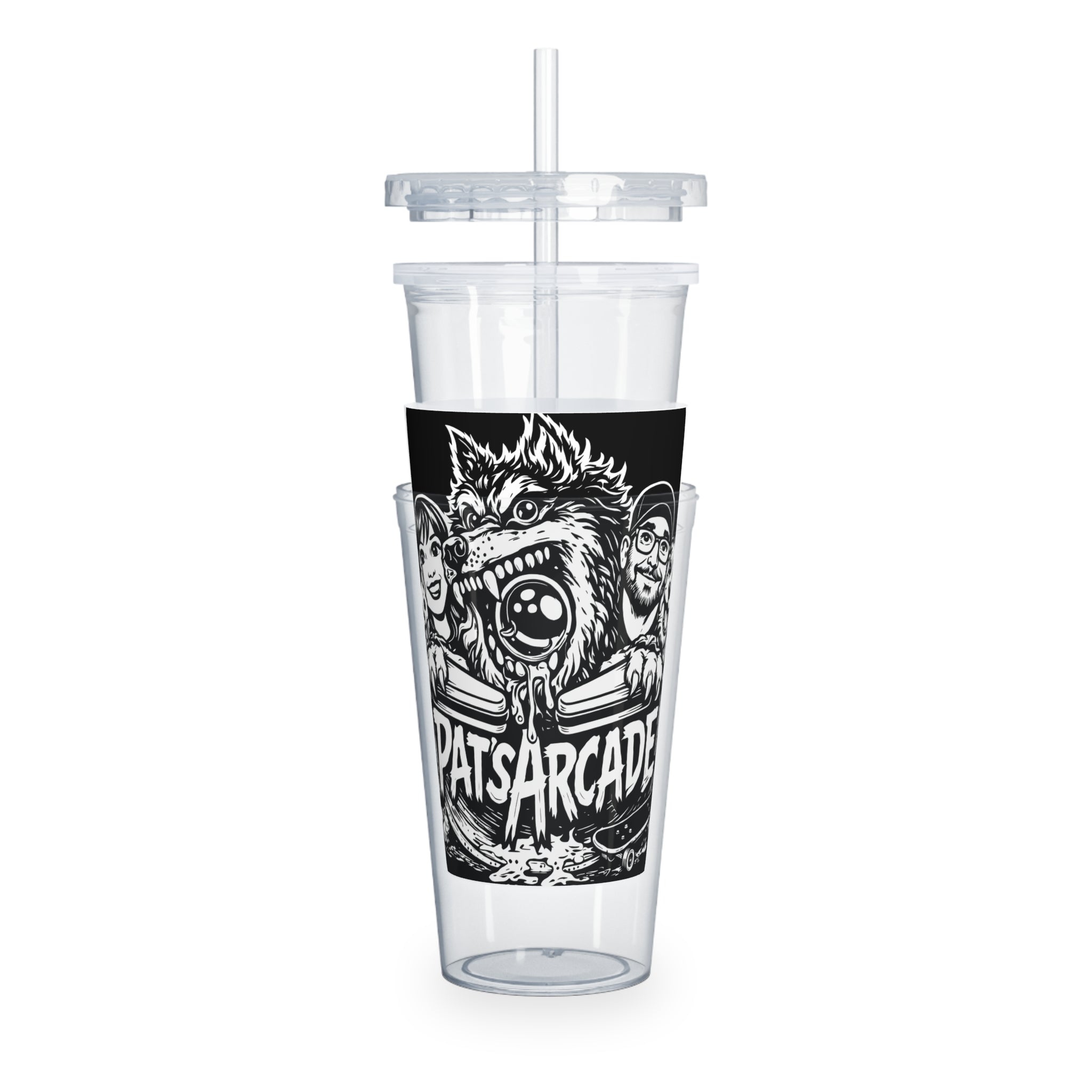 Pat's Arcade "The Pack" Tumbler with Straw