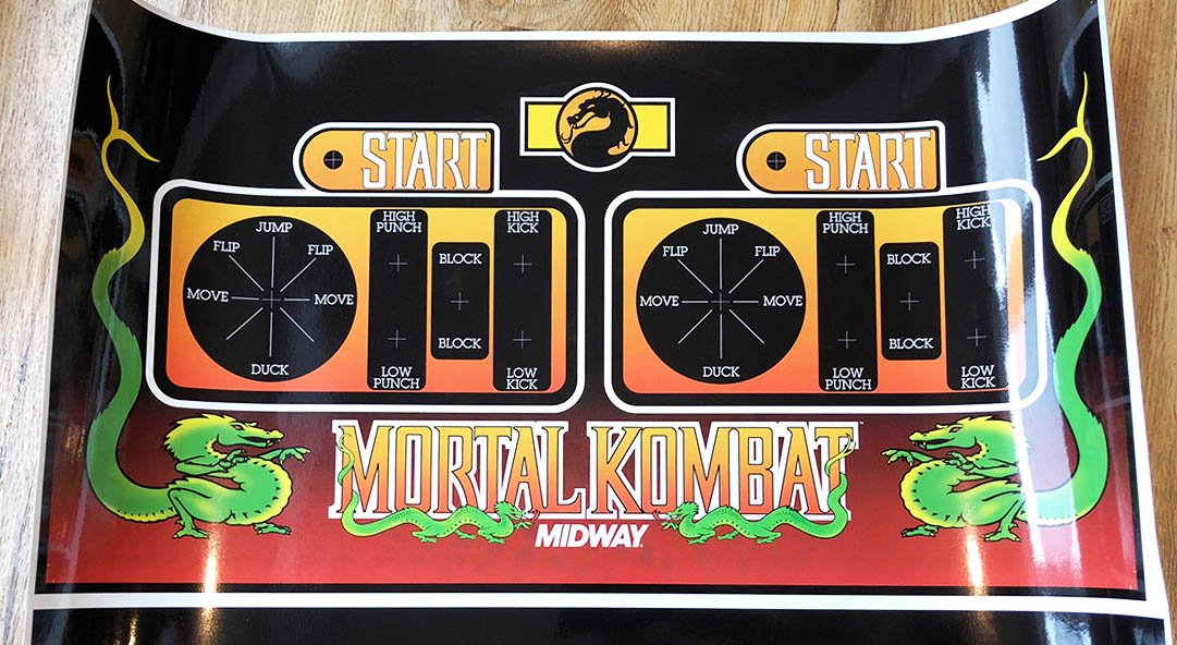 Mortal Kombat Control Panel Overlay