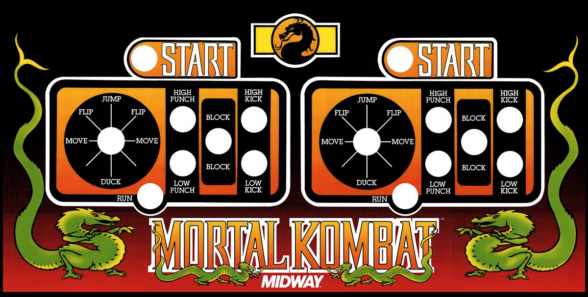 Mortal Kombat Control Panel with Run Button Retro Labs Inc.