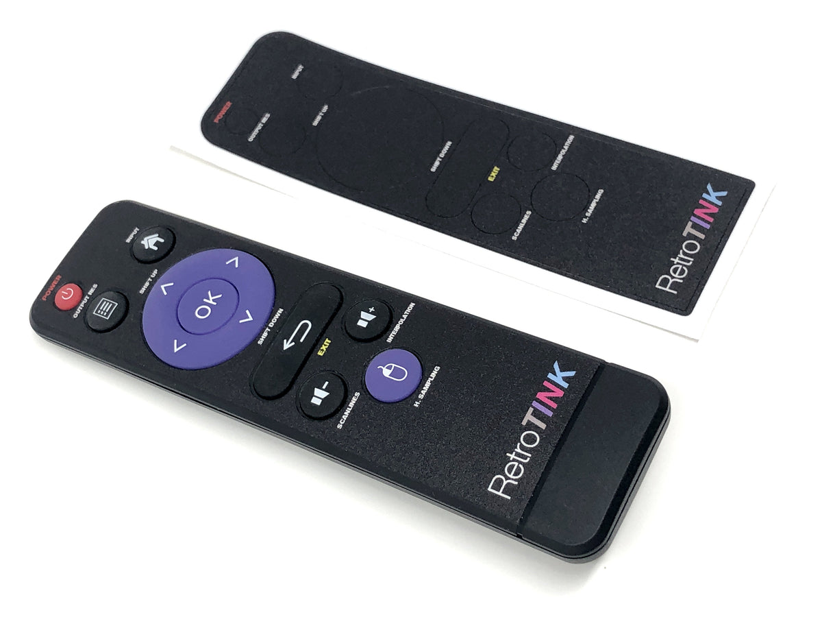 RetroTINK-5X Remote Control Overlay Decal - MOD_VB_DECALS